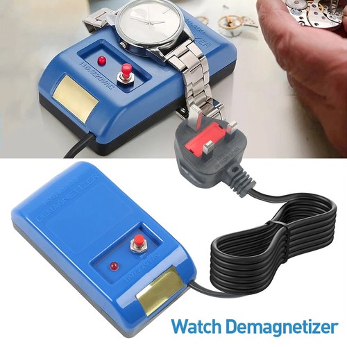 Blue watch demagnetizer - watch,