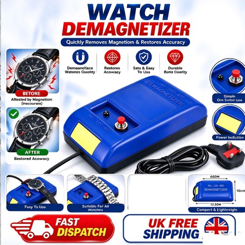 Blue watch demagnetizer - watch,